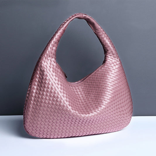 Sac pour femmes en forme de croissant tissé à la main sac de boulette à la mode sac à bandoulière unique